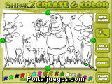 Shrek 2 Create and Color