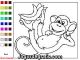 Pinte os macacos