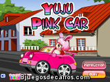 Yuju y su coche rosa