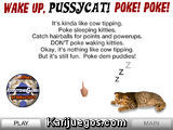 Wake up, Pussy cat! Poke Poke!