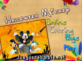 Halloween Mickey Coloring