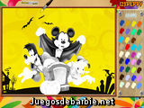 Halloween Mickey Coloring