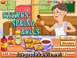 Salmon Spring Rolls