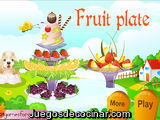 Platos con frutas