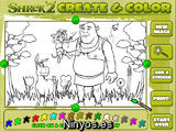 Colorea a Shrek