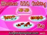 Cocina de verano en parrilla