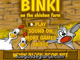 Binki on the chicken farm