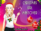 Christmas girl makeover